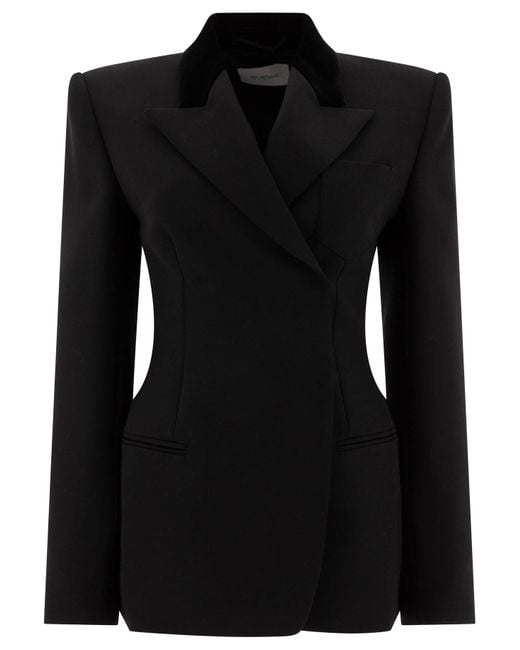Max Mara Black Maßgeschneiderter Blazer in technischer Wolle