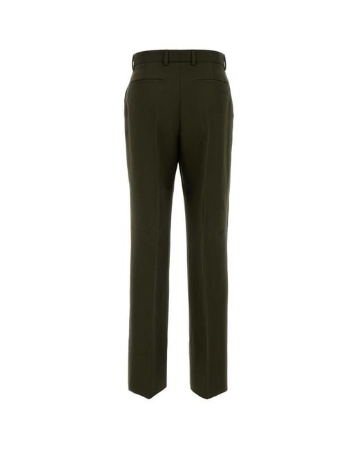 Gucci Green Wool Blend Pant