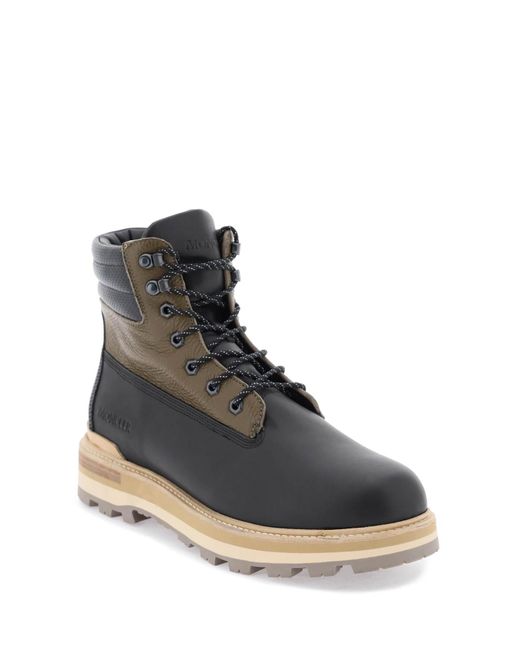 Peka Lace Up Boots di Moncler in Black