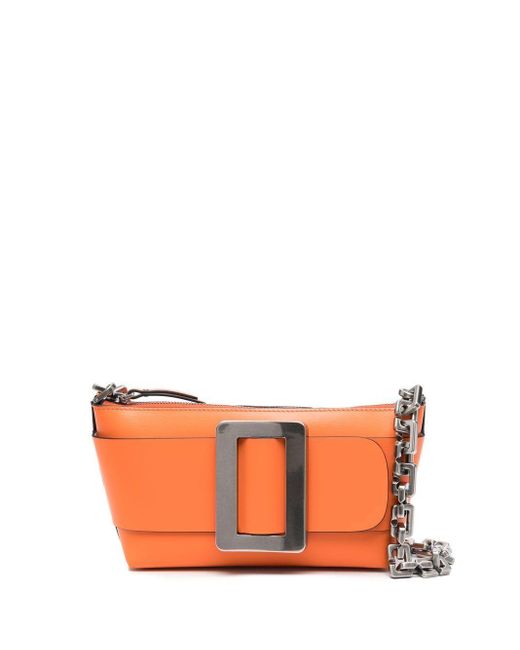 Boyy Orange Buckle Pouchettleder -Leder -Umhängetasche