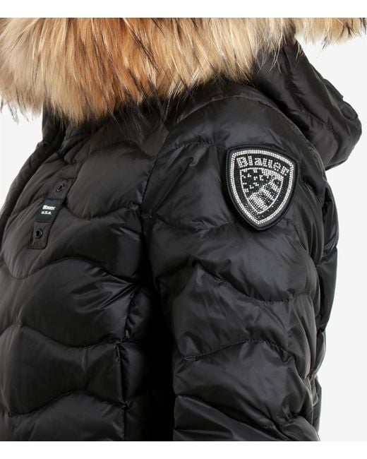 Blauer Black Mäntel