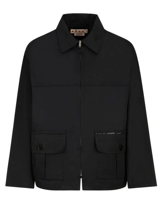Giacca Zip Up di Marni in Black