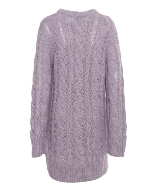 Michael Kors Purple Midi Dress