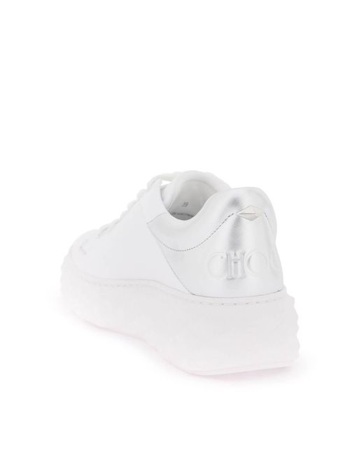 Diamond Maxi/F II Sneakers Jimmy Choo de color White