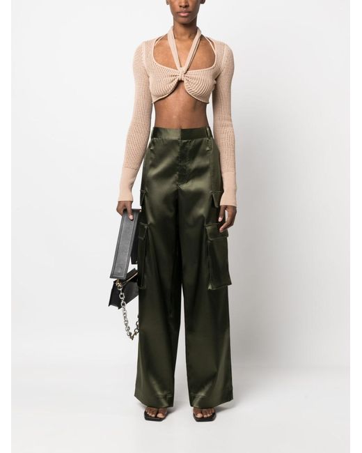 ANDREADAMO Natural Andreadamo Crop Top With Necklin for men