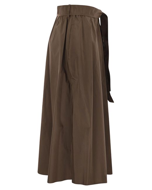 Fin de semana Max Mara Zarda Wide Taffeta falda Weekend by Maxmara de color Brown