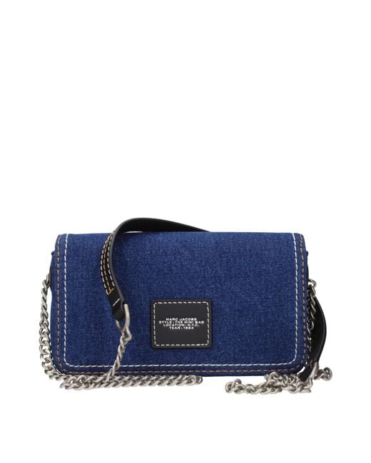 Marc Jacobs Blue Crossbody Bags The Mini Bag Fabric