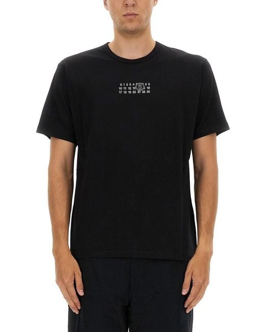MM6 by Maison Margiela T -shirt Met Logo in het Black