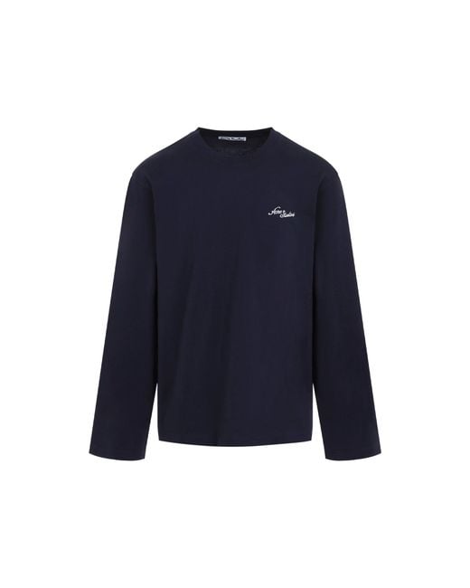 Acne Blue Ls T Shirt