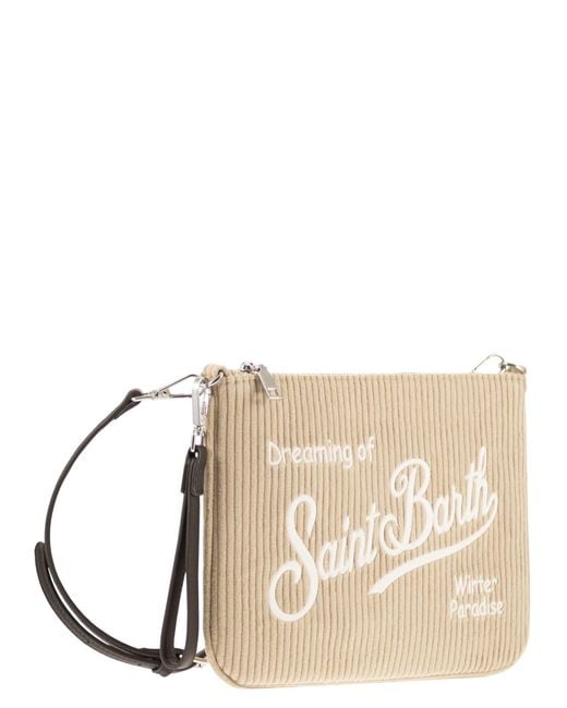 Mc2 Saint Barth Natural Parisienne Corduroy Clutch Bag