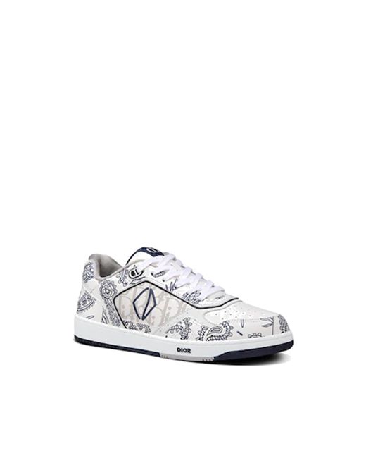 Dior White B27 Leather Sneakers for men