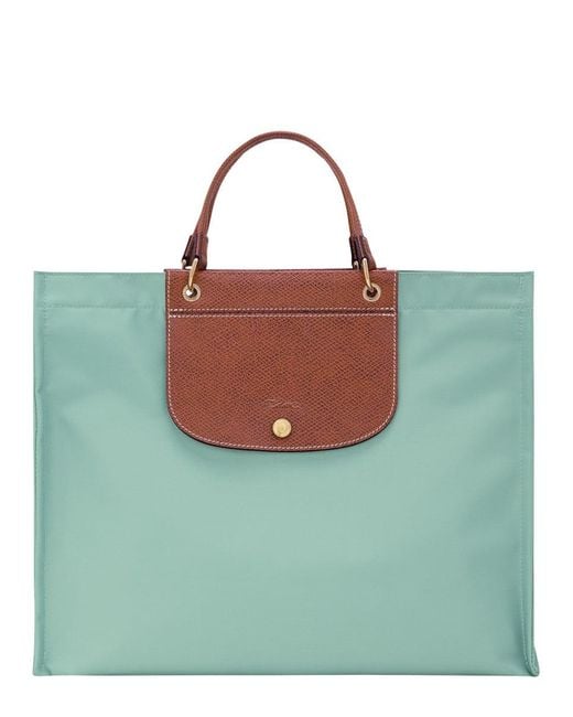 Longchamp Blue Cabas L Shopping Bag