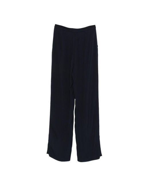 Emporio Armani Blue Straight-Leg Trousers