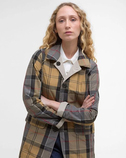 Barbour White Giacca Reversibile Babbity Mist