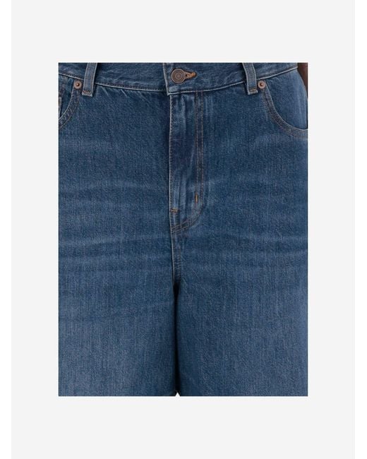 Chloé Blue Jeans Cotton Denim Wide Leg