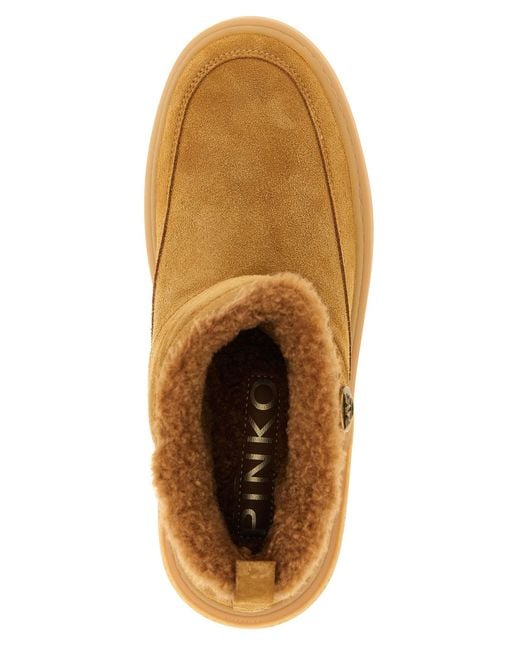 Pinko 'yoko 22' Enkellaarzen in het Brown