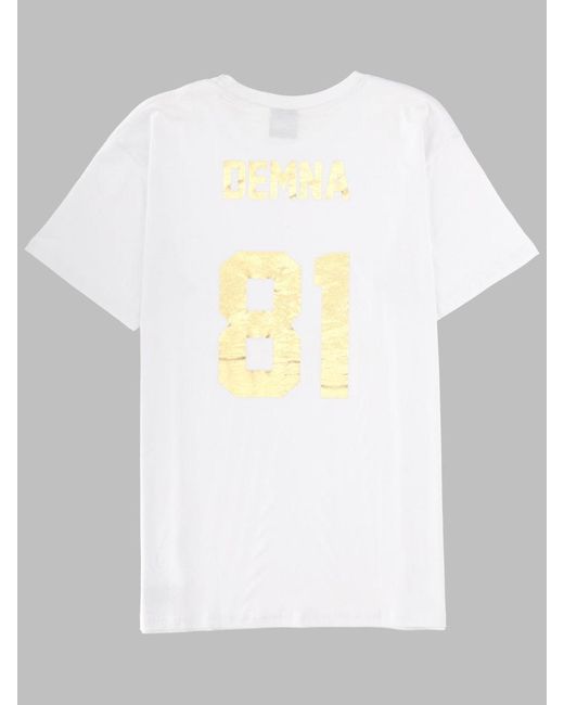 LES (ART)ISTS White T Shirt Con Stampa