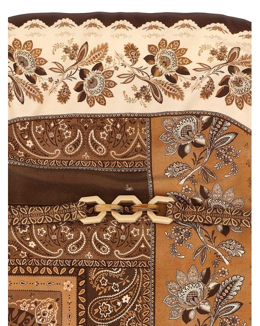 Zimmermann 'lucky Bandeau' One Piece Swimsuit in het Natural