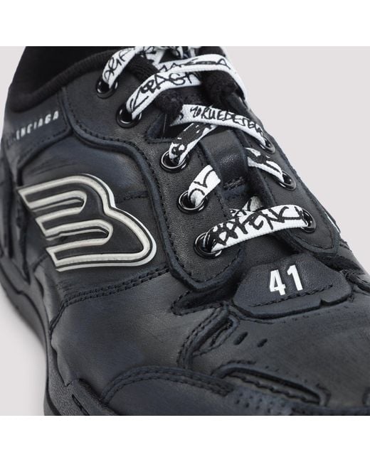 Balenciaga Black Leather Sneakers