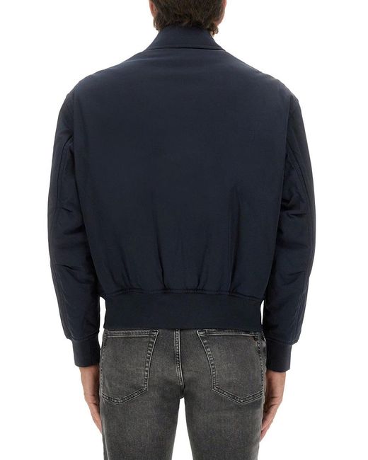 Boss Blue Bomber Jacket With Removable Lining