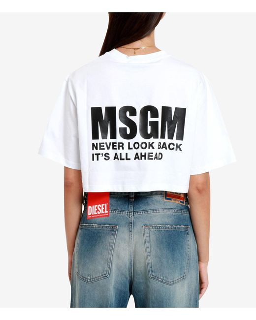 MSGM T Shirts En Polos Wit in het White