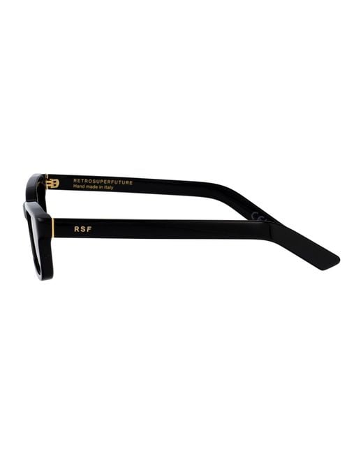 Retrosuperfuture Black Squared Sunglasses Zzv