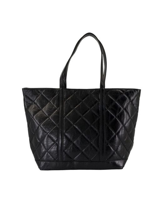 Vanessa Bruno Black Xl Einkaufstasche Leder schwarz