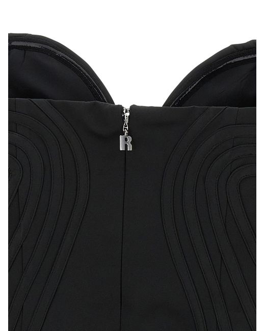 ROTATE BIRGER CHRISTENSEN Roteer Birger Christensen 'satin Mini' Jurk in het Black