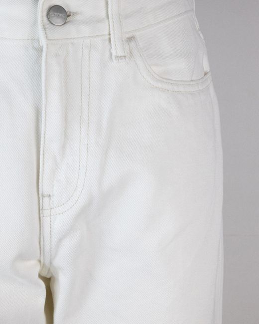 Carhartt Pantalone Noxon Bianco in het Gray