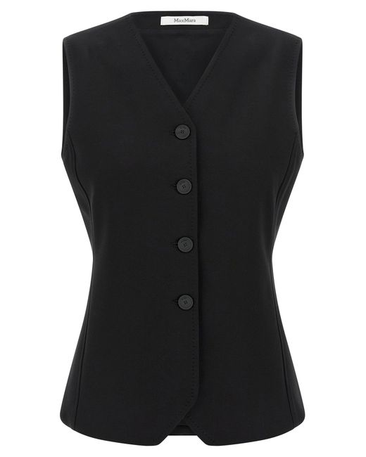 Max Mara Black 'Fornovo' Vest