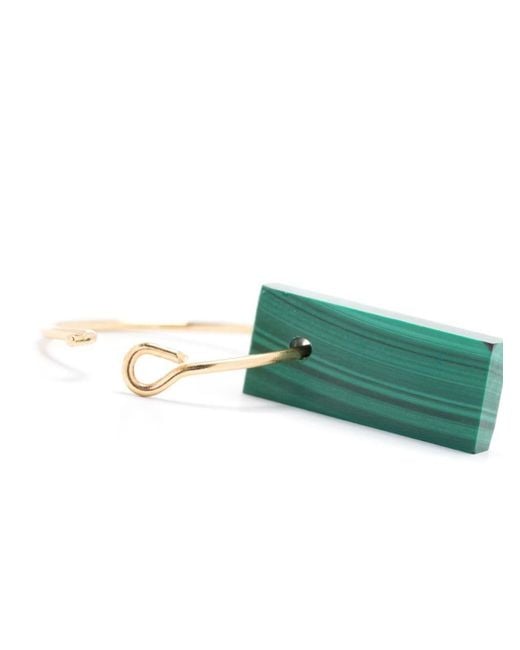 Aliita Green 18Kt Diaspro Malachite Earring