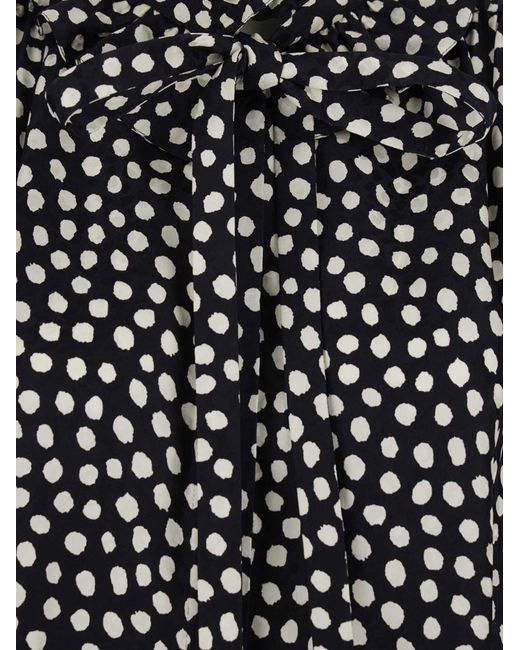Chloé Black Silk Shirt With Polka Dot Pattern