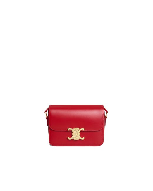 Céline Red Classique Triomphe Bag