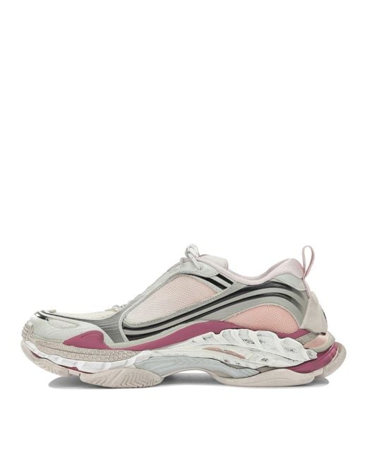 Balenciaga White "Triple S.2" Low-Top Sneakers
