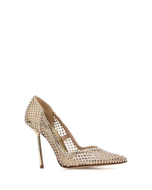 Le Silla White Slip On Heels