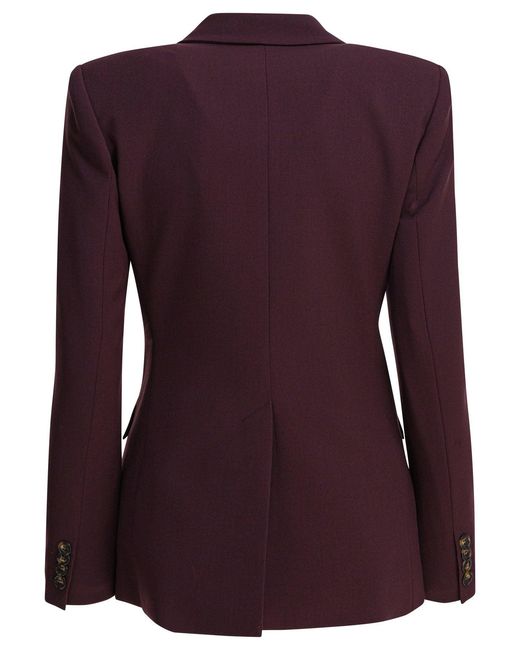Semler Purple Balzer Double-Breasted Jackets And Coats Bordeaux