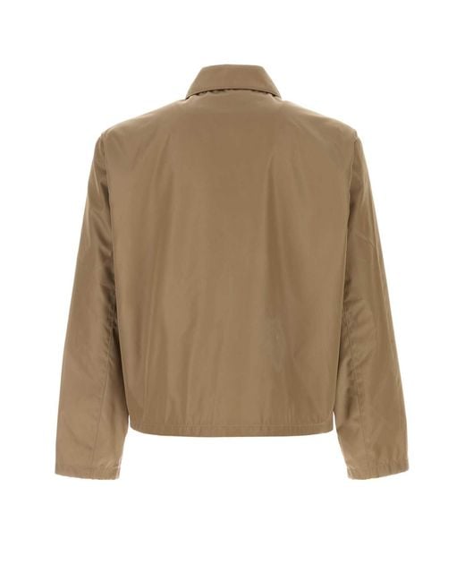 Prada Natural Cappuccino Re-nylon Jacket for men