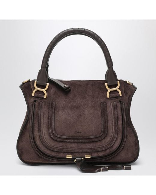 Chloé Brown Chloé Suede Leather Handbag