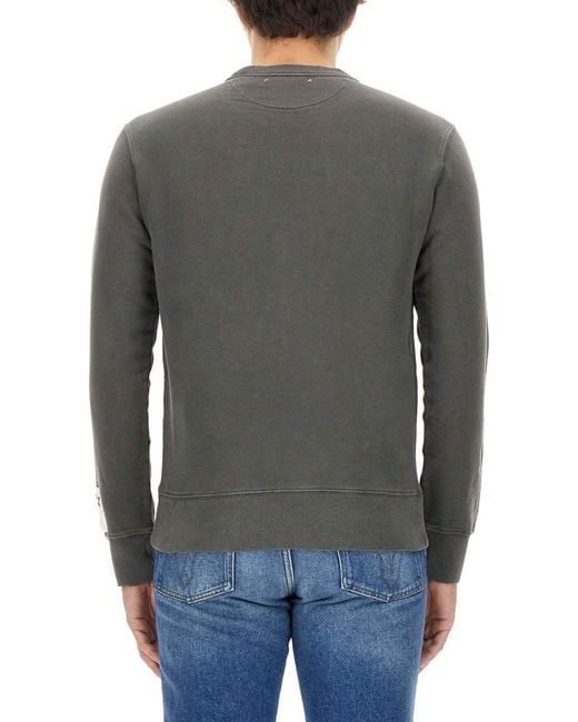 Golden Goose Deluxe Brand Classic Sweatshirt With Iconic Logo in Gray für Herren