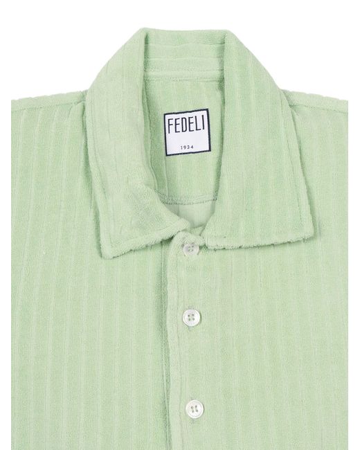 Fedeli Green Polo Shirt S/S Knitted