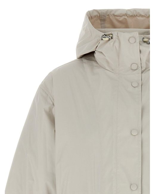 Army by Yves Salomon Gray 2-In-1 Parka Casual Jackets And Parka