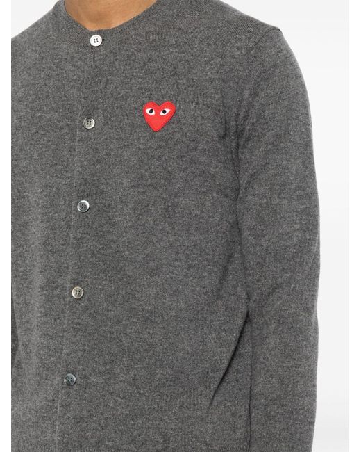 Comme des Garçons Gray Wool Cardigan for men