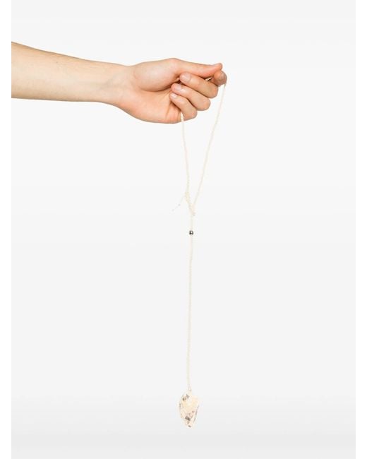 Our Legacy White Crochet Catch Necklace