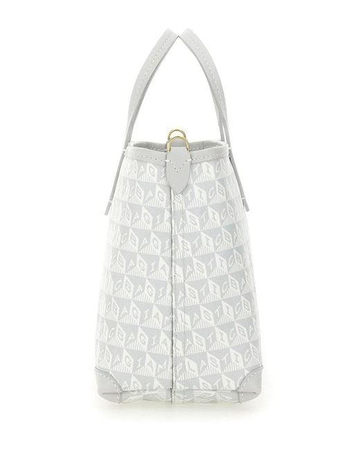 Anya Hindmarch White I Am A Plastic Bag Xs Wink Zipped Cross-Body Tote