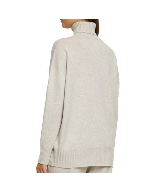 Brunello Cucinelli White Wool Blend Sweater