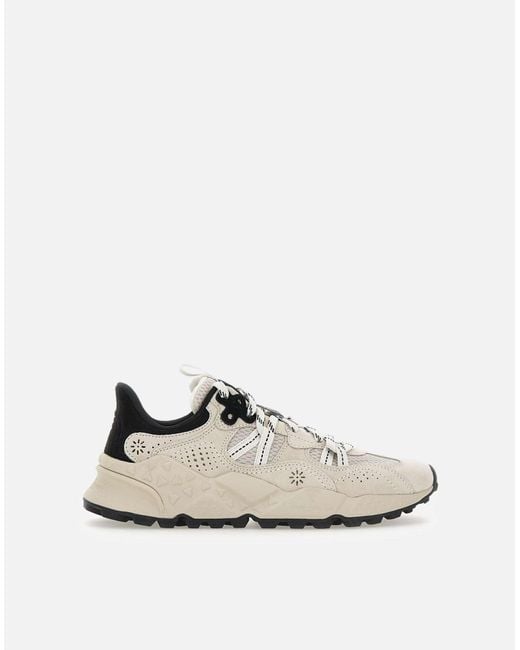 Sneaker Ecru Tiger Hill di Flower Mountain in White