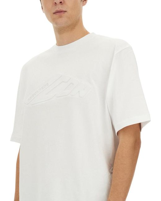 DSquared² White "Icon New Generation" T Shirt