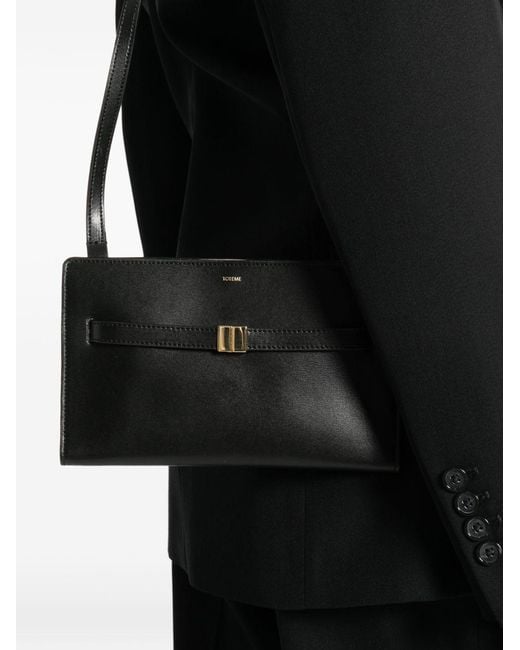 Totême  Black Belted Leather Crossbody Bag