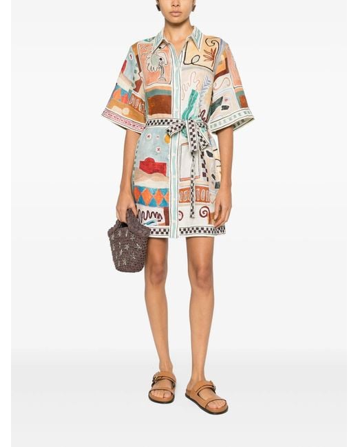 ALÉMAIS White Michelle Mini Dress