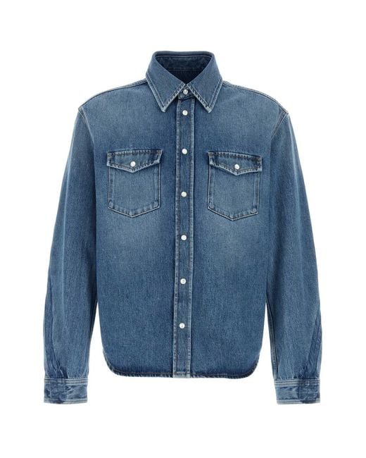 Givenchy Blue Denim Shirt for men